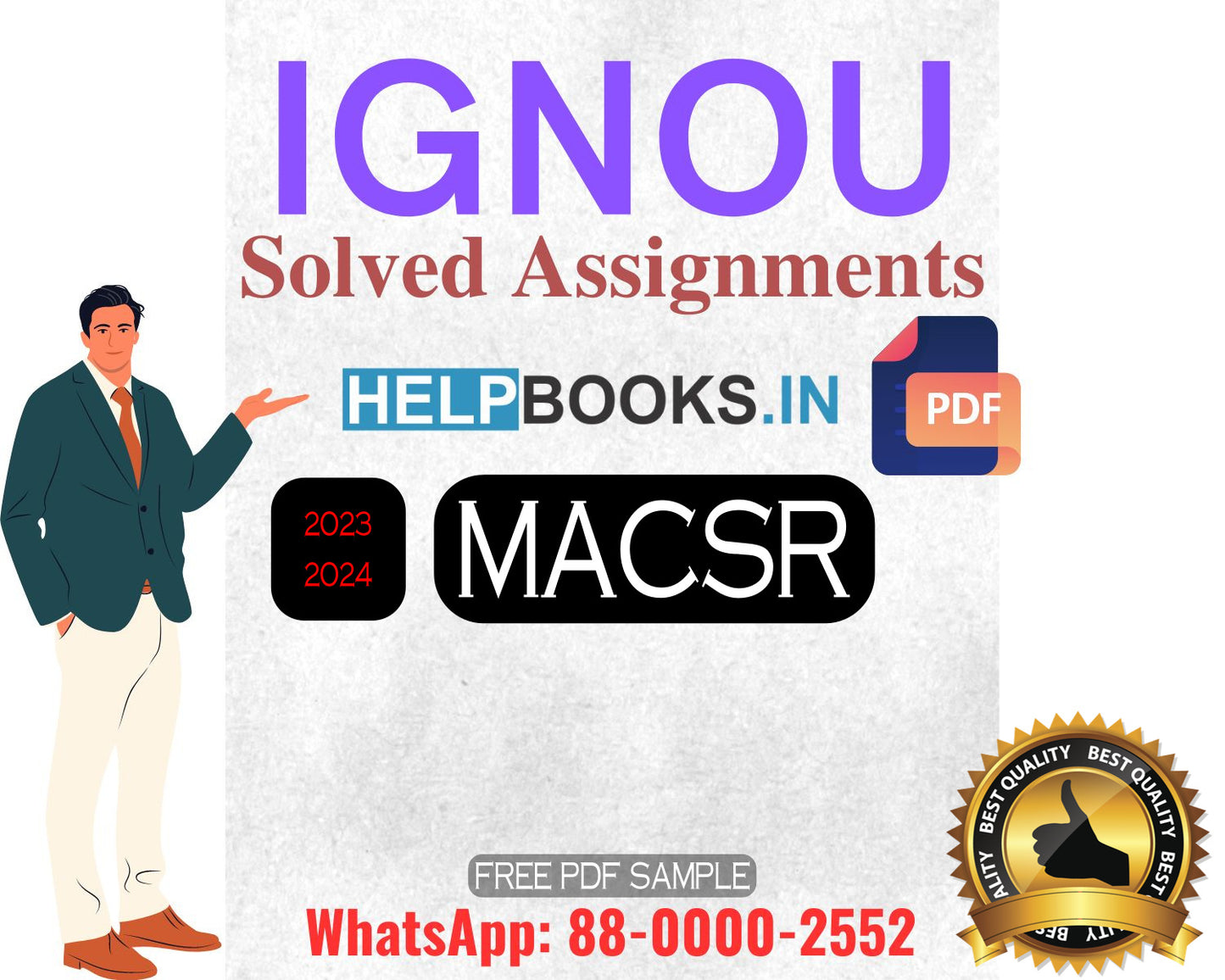 IGNOU Master's Degree Programme Latest IGNOU Solved Assignment 2023-24 & 2022-23 Sessions : MACSR Master of Arts Corporate Social Responsibility Solved Assignments
