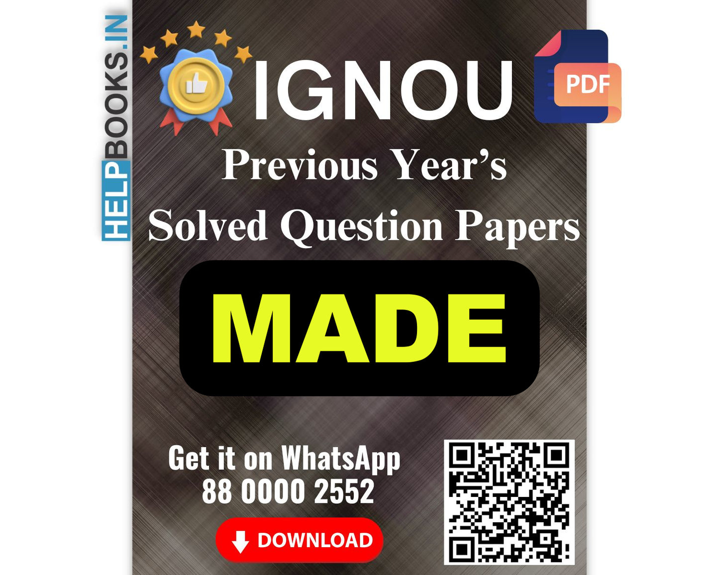 IGNOU Master of Arts (Distance Education) (MADE)- 5 Previous Years Solved IGNOU Question Papers for 2024 Examinations