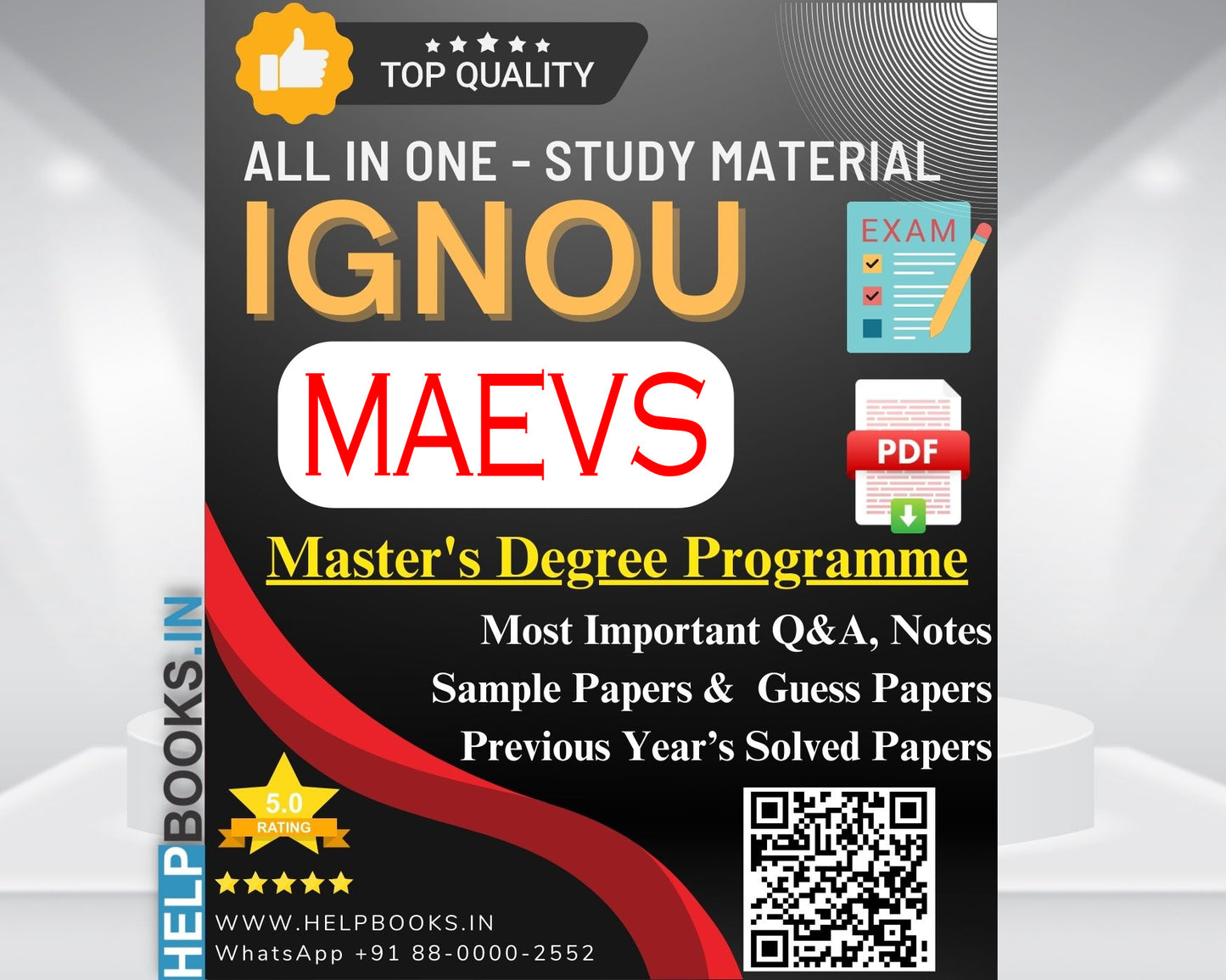 MAEVS IGNOU Exam Combo of 10 Solved Papers: 5 Previous Years' Solved Papers & 5 Sample Guess Papers for Master of Arts Environmental Studies