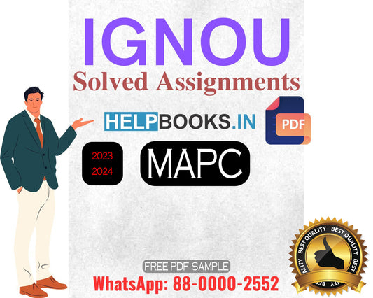 IGNOU Master's Degree Programme Latest IGNOU Solved Assignment 2023-24 : MAPC Master of Arts Psychology Solved Assignments