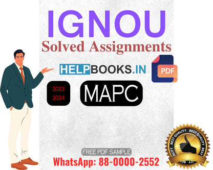 IGNOU Master's Degree Programme Latest IGNOU Solved Assignment 2024 : MAPC Master of Arts Psychology Solved Assignments