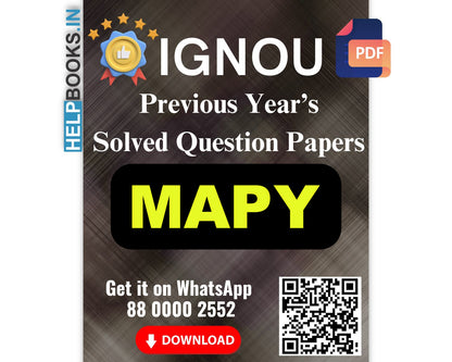 IGNOU MAPY Previous Years Solved Papers-Master of Arts in Philosophy Exam Notes