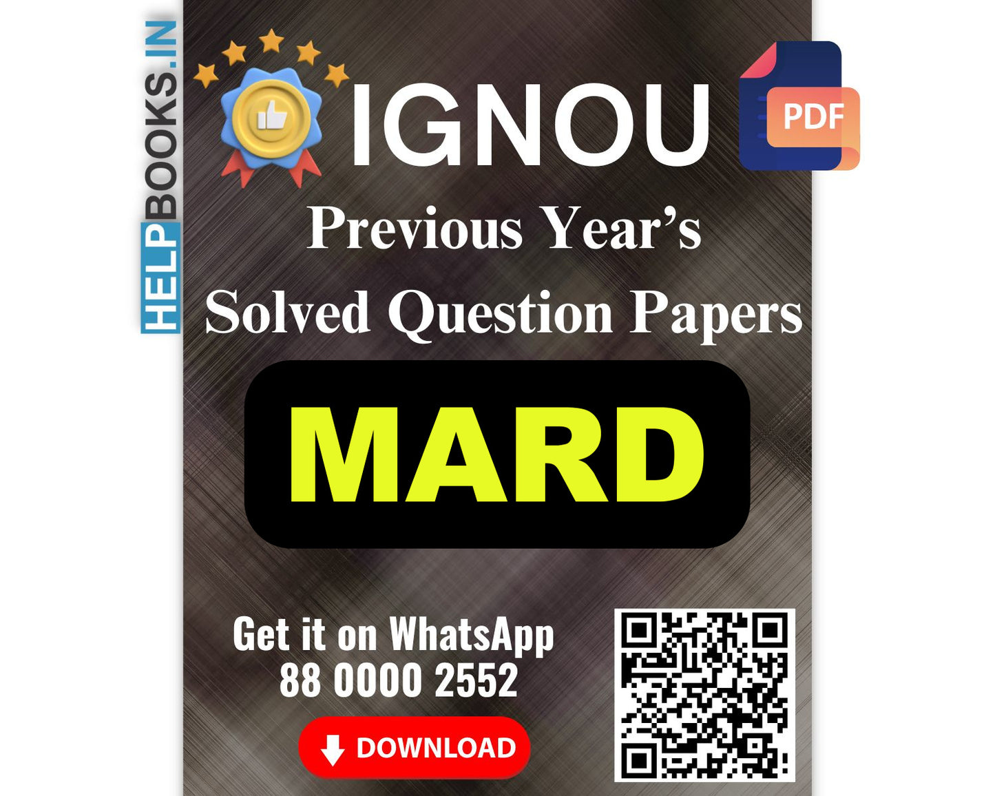 IGNOU Master of Arts (Rural Development) (MARD)- 5 Previous Years Solved IGNOU Question Papers for 2024 Examinations