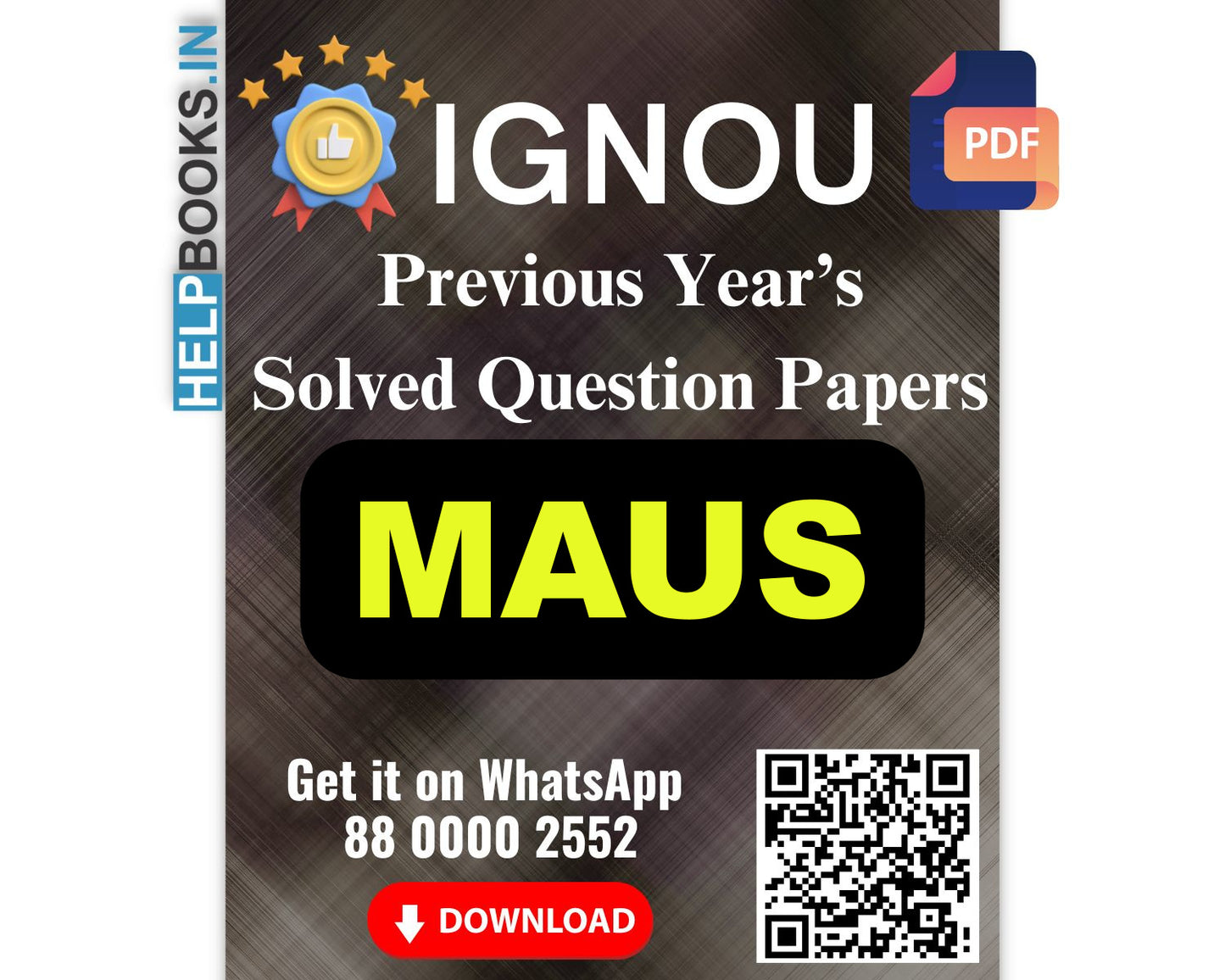 IGNOU Master of Arts (Urban Studies) (MAUS)- 5 Previous Years Solved IGNOU Question Papers for 2024 Examinations