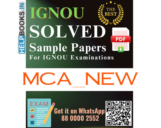 IGNOU Master of Computer Applications (MCA_NEW) | Solved Sample Papers for Exams