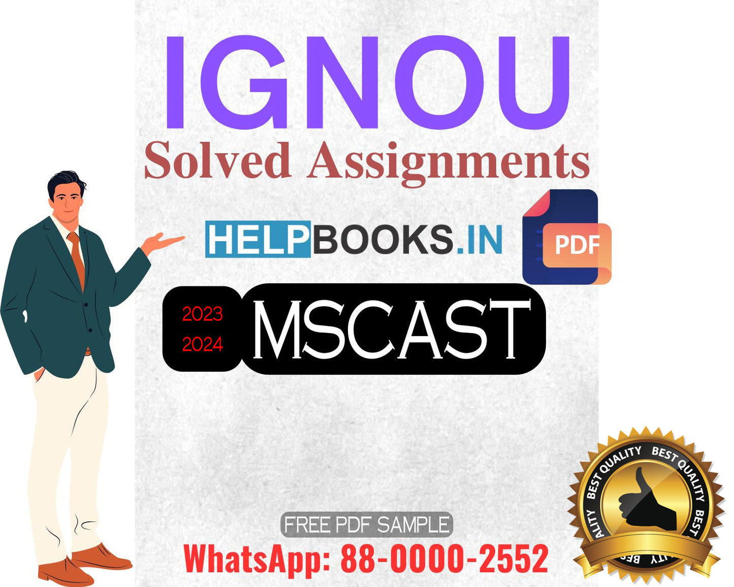 IGNOU Master's Degree Programme Latest IGNOU Solved Assignment 2023-24 & 2022-23 Sessions : MSCAST Master of Science Applied Statistics Solved Assignments