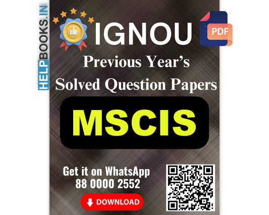 IGNOU Master of Science (Information Security) (MSCIS)- 5 Previous Years Solved IGNOU Question Papers for 2024 Examinations