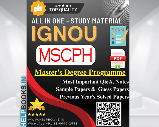MSCPH IGNOU Exam Combo of 10 Solved Papers: 5 Previous Years' Solved Papers & 5 Sample Guess Papers for Master of Science Physics