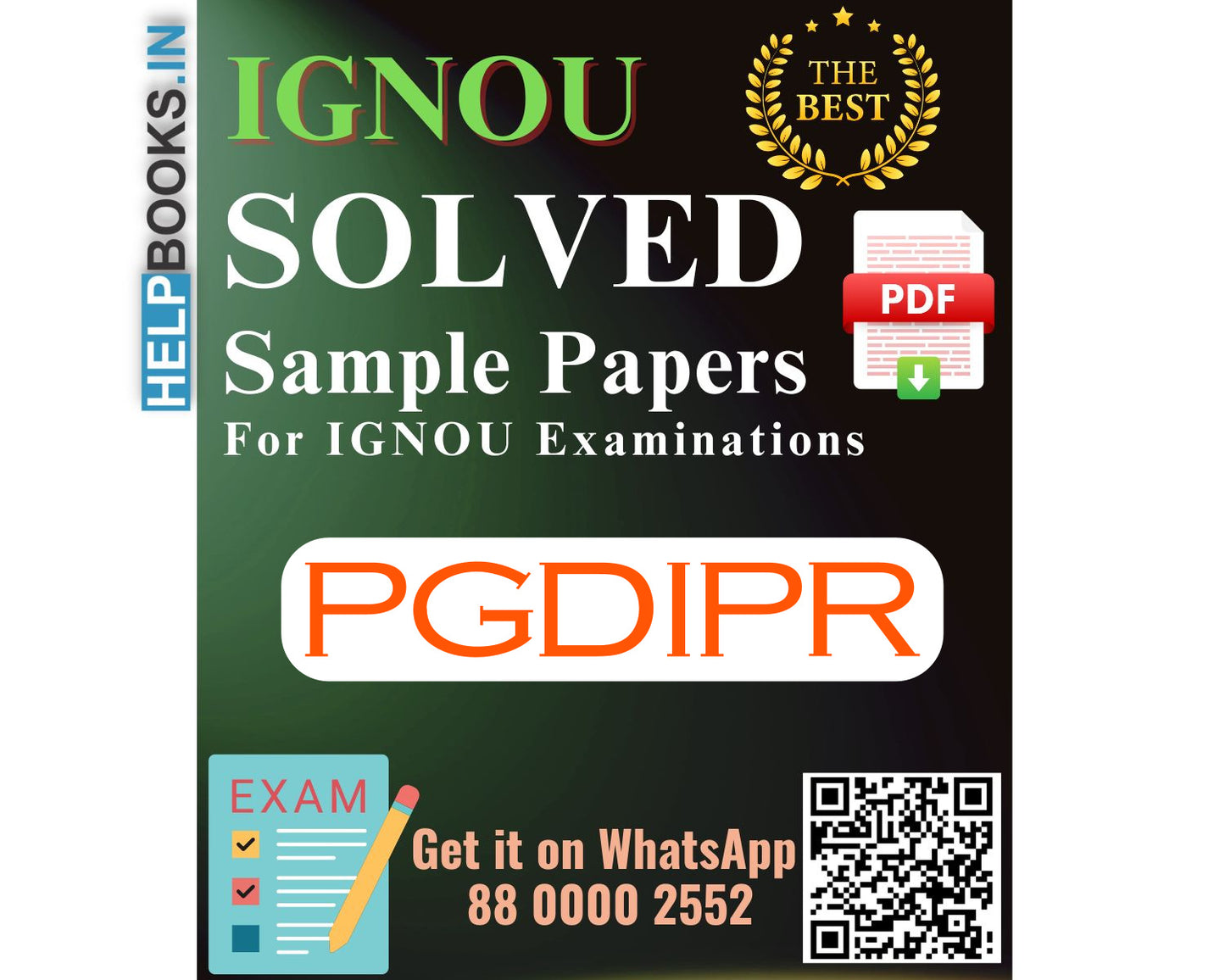 IGNOU Post Graduate Diploma in Intellectual Property Rights (PGDIPR) | Solved Sample Papers for Exams