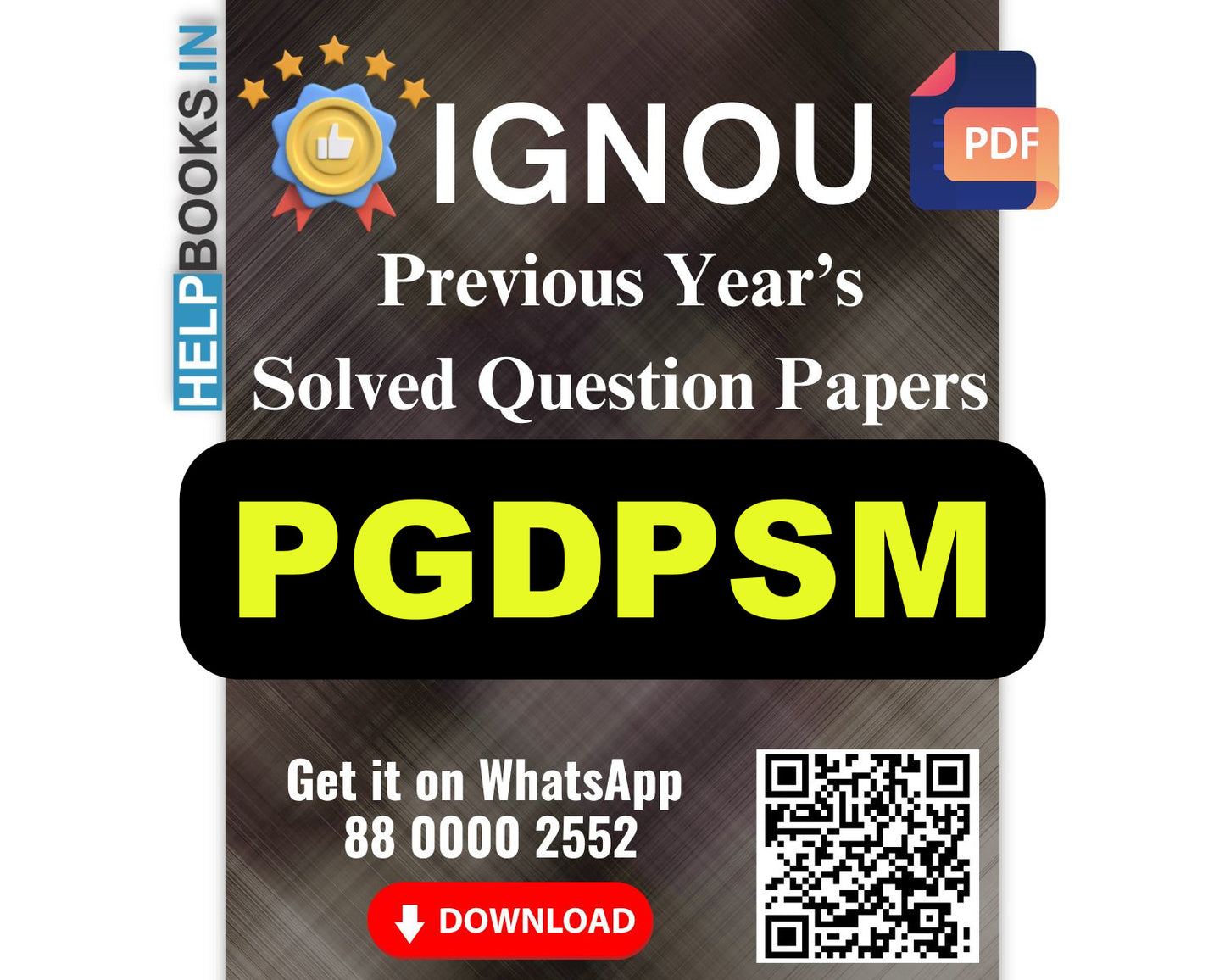 IGNOU Post Graduate Diploma in Pharmaceutical Sales Management (PGDPSM)- 5 Previous Years Solved IGNOU Question Papers for 2023 Examinations