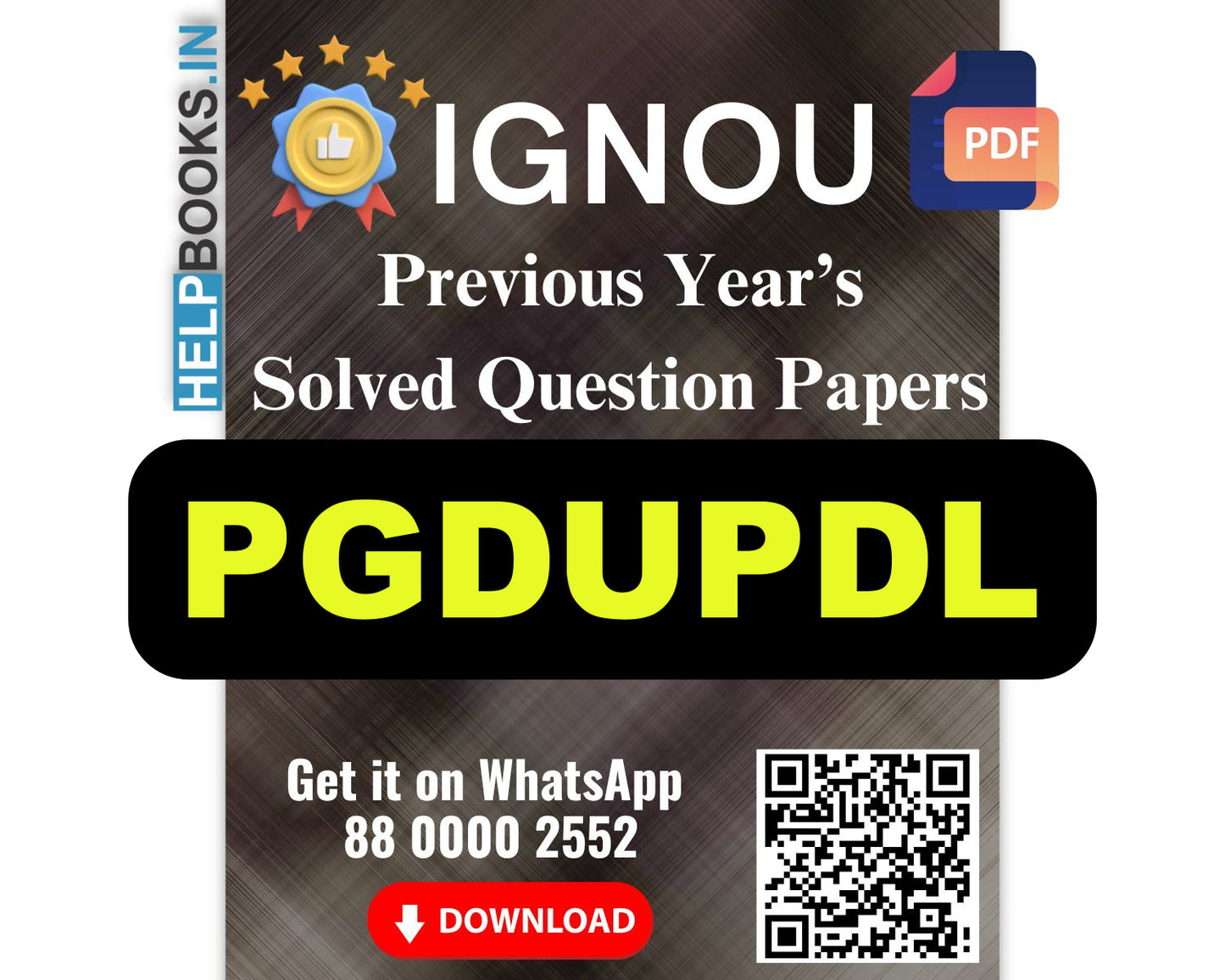 IGNOU Post Graduate Diploma in Urban Planning and Development (PGDUPDL)- 5 Previous Years Solved IGNOU Question Papers for 2024 Examinations